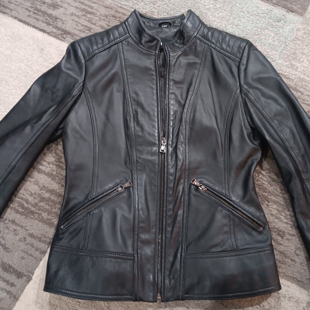 Guess Women's Black Leather Jacket
